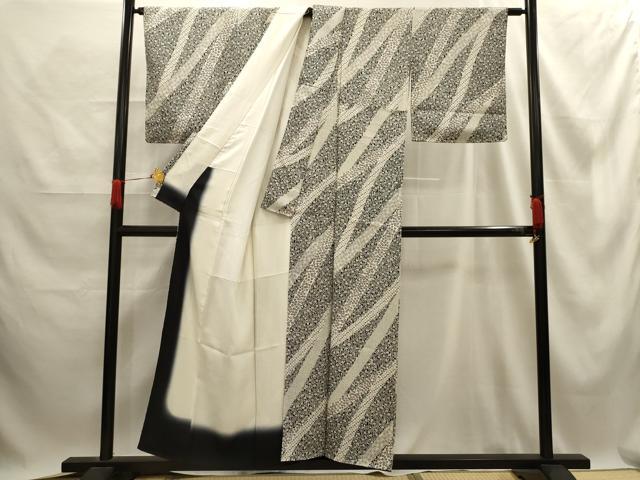 平和屋着物■上質な小紋 舞花文 正絹 逸品 AABE6511sx