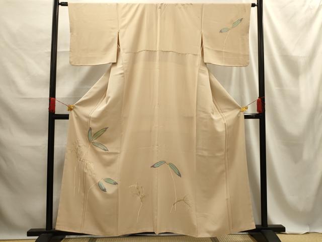 平和屋着物■訪問着 刺繍 南天文 金彩 銀糸 正絹 逸品 AABE6576sx