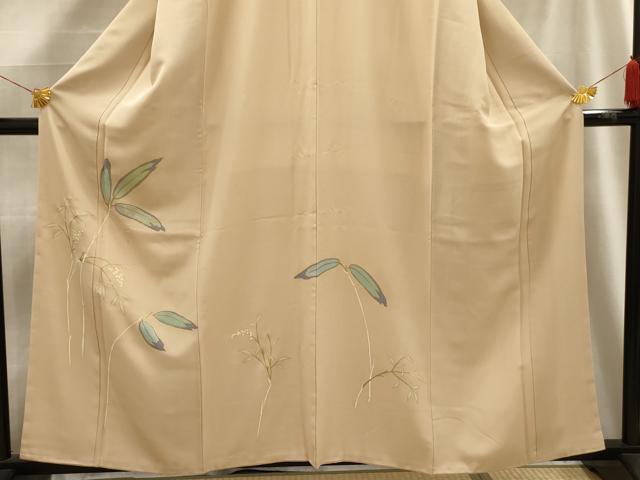 平和屋着物■訪問着 刺繍 南天文 金彩 銀糸 正絹 逸品 AABE6576sx