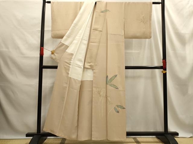 平和屋着物■訪問着 刺繍 南天文 金彩 銀糸 正絹 逸品 AABE6576sx