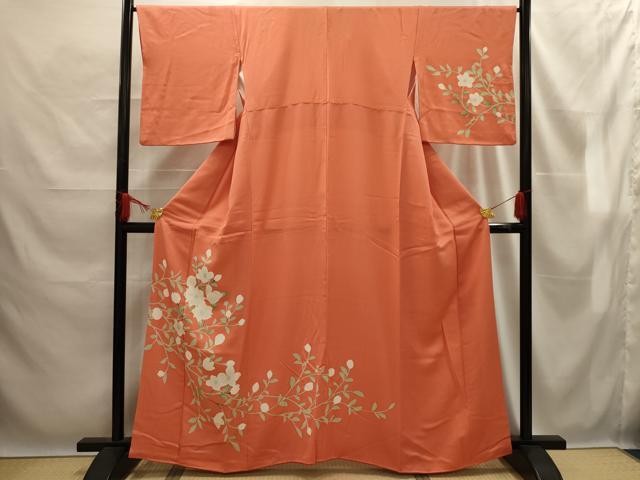 平和屋着物■訪問着 草花文 正絹 逸品 AABE6633sx
