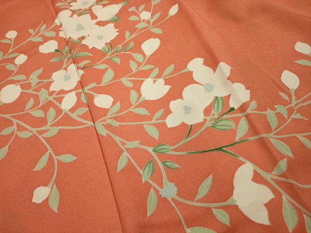 平和屋着物■訪問着 草花文 正絹 逸品 AABE6633sx