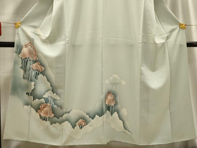 平和屋着物■訪問着 樹林文 暈し染め 正絹 逸品 AABE6652sx