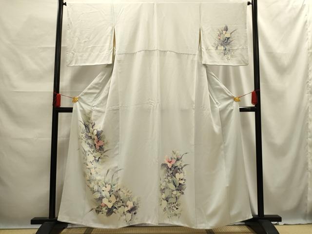 平和屋着物■訪問着 草花文 正絹 逸品 AABE6674sx