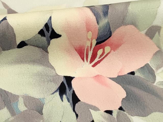 平和屋着物■訪問着 草花文 正絹 逸品 AABE6674sx