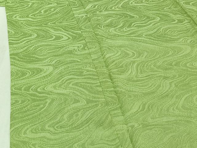 平和屋着物▽上質な小紋 単衣 墨流し文様 正絹 逸品 AABE6687jh