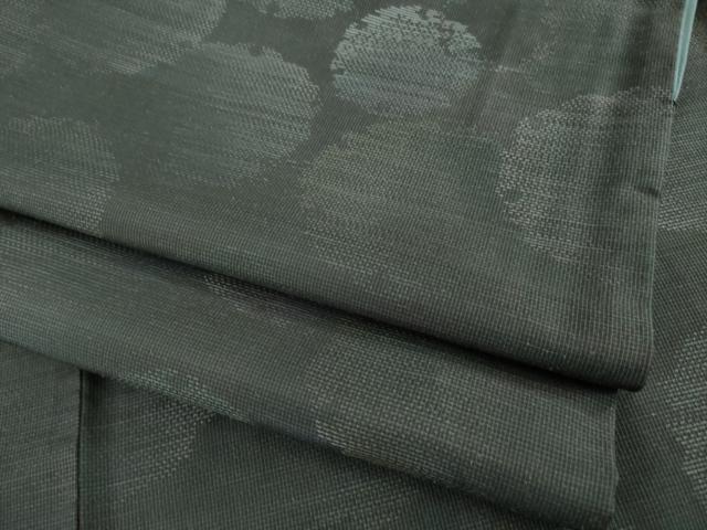 平和屋着物○本場大島紬 カタス7マルキ 雪輪重ね文 正絹 逸品 AABE6787ck