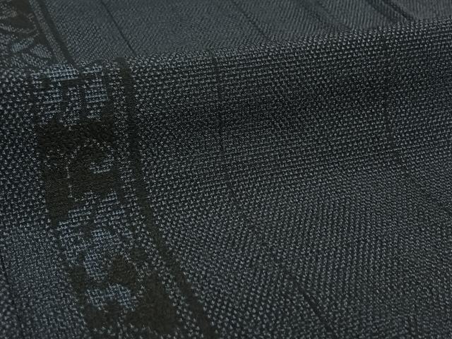 平和屋着物▽本塩沢 単衣 花間道 正絹 逸品 AABE6858jh
