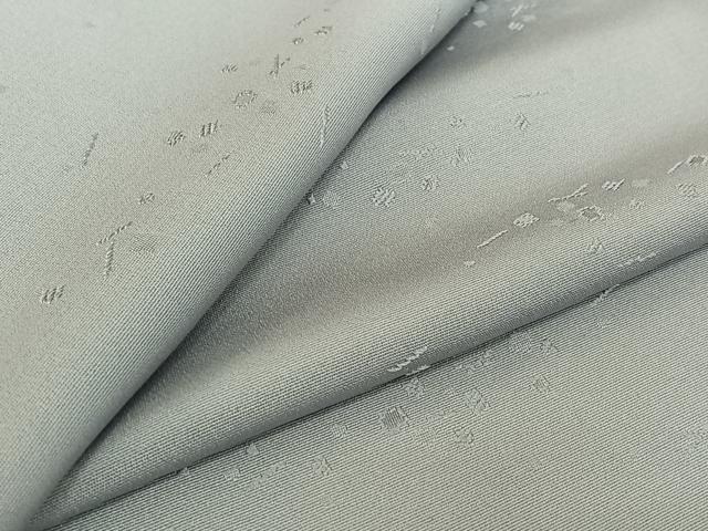平和屋着物▽上質な色無地 単衣 箔散らし文様 秘色色 正絹 逸品 AABE6871jh