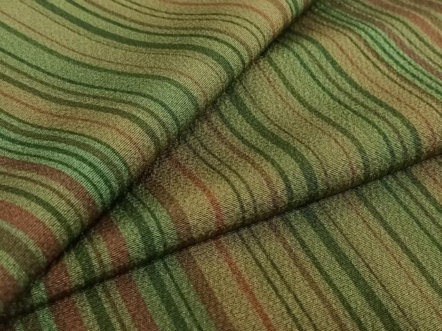 平和屋着物▽上質な小紋　単衣　縞　正絹　逸品　AABE6911jh 平和屋着物▽上質な小紋 単衣 変わり縞 正絹 逸品 AABG1011jh 【公式通販】