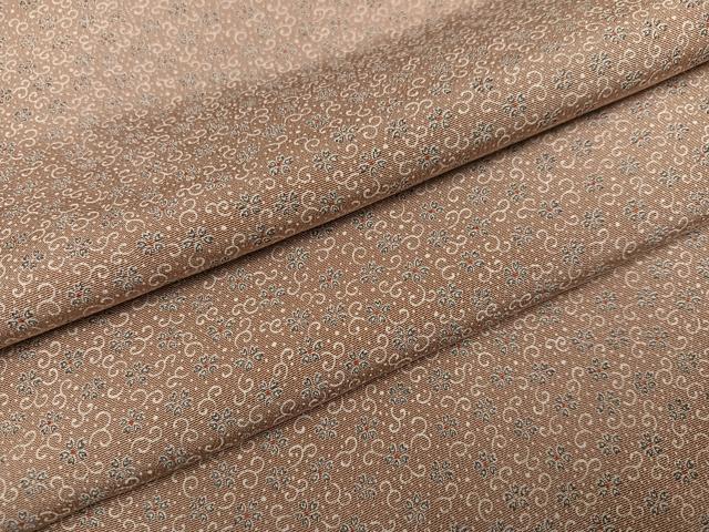 平和屋着物●上質な小紋 花唐草文 正絹 逸品 AABE6984ph