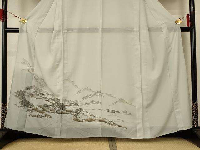 平和屋着物*夏物 訪問着 絽 風景文 洗える着物 AABE7425jd