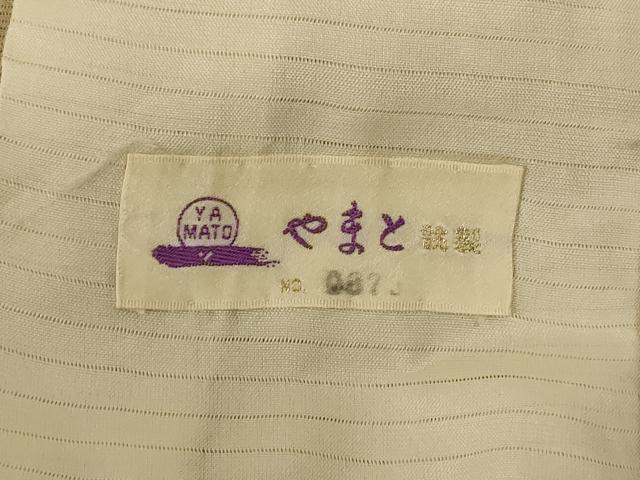 平和屋着物*夏物 小紋 絽 舞葉文 やまと誂製 正絹 逸品 AABE7473jd