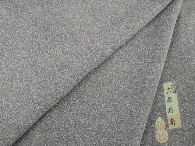平和屋着物○人間国宝 初代 六谷梅軒(六谷紀久男)錐彫り 重要