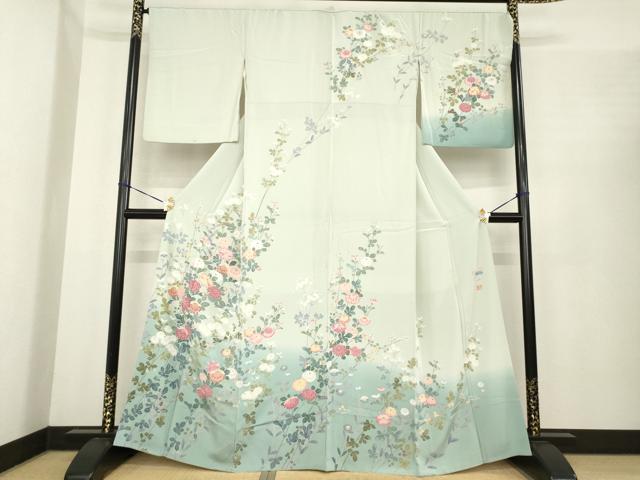 平和屋着物●高級染元　粋峰　林芳夫　京加賀友禅　訪問着　花蝶文　暈し染め　正絹　逸品　AABF0238fy 楽天市場】平和屋本店□極上 高級染元 粋峰 林芳夫 京加賀友禅 訪問着