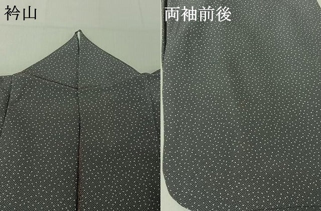 平和屋着物▽江戸小紋 単衣 舞花文 正絹 逸品 AABE8041jh