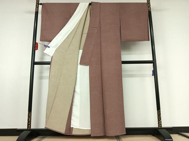 平和屋着物▽江戸小紋 単衣 寄せ小紋柄 正絹 逸品 AABE8072jh