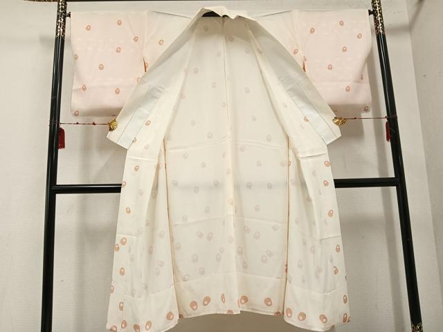平和屋着物●長襦袢 無双仕立て 達磨 だるま 広衿仕立て 正絹 逸品 未使用 AABE8113ph