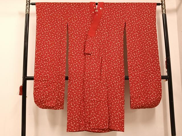 平和屋着物●ファッションデザイナー 花井幸子 振袖用長襦袢 無双仕立て 小花文 半衿刺繍 正絹 逸品 未使用 AABE8131ph