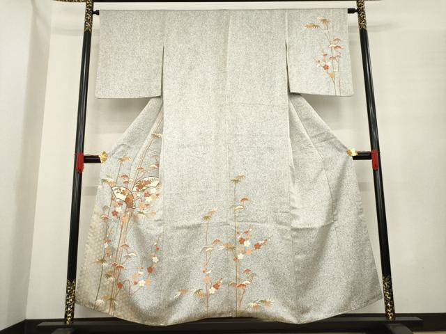 平和屋着物▼訪問着 地紙花文 正絹 逸品 AABE8168ck