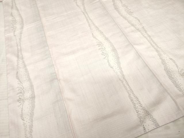 平和屋着物●結城紬 80亀甲 飛び亀甲柄 よろけ立涌文 正絹 逸品 AABE8223ck