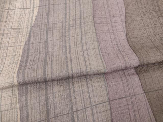 平和屋着物●長襦袢 袷 よろけ間道 正絹 逸品 AABE8231ck