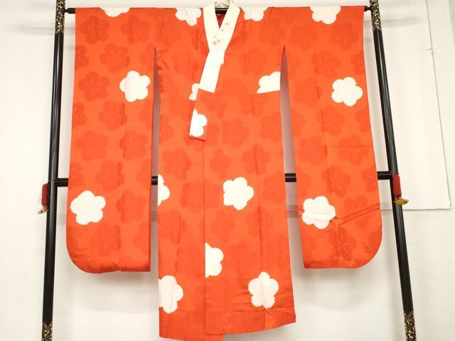 平和屋着物●振袖用長襦袢 無双仕立て 絞り 舞花文 半衿刺繍 正絹 逸品 AABE8559cs