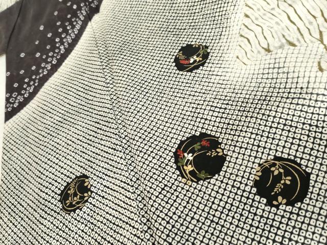 平和屋着物●訪問着 刺繍 杢目絞り 金彩 正絹 逸品 AABE8576cs