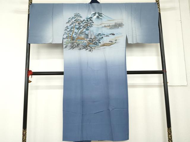 平和屋着物●男性 本場大島紬 アンサンブル 長襦袢(袷)セット 亀甲絣 久野織物特製 キングサイズ 羽裏:虎 証紙付き 正絹 逸品 AABE8585cs