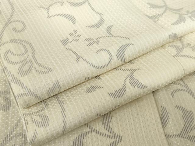平和屋着物●上質な小紋　唐草文　正絹　逸品　AABE8620cs 平和屋着物○上質な小紋 総刺繍 花唐草丸文 金糸 正絹 逸品 CABA6208yc