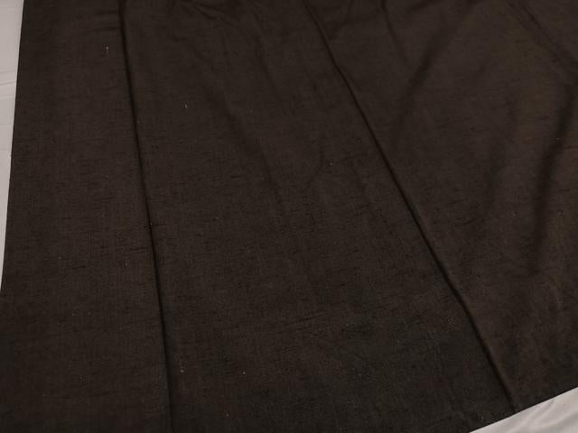 平和屋着物●男性 紬 アンサンブル 色無地 赤墨色 正絹 逸品 AABE8948ph