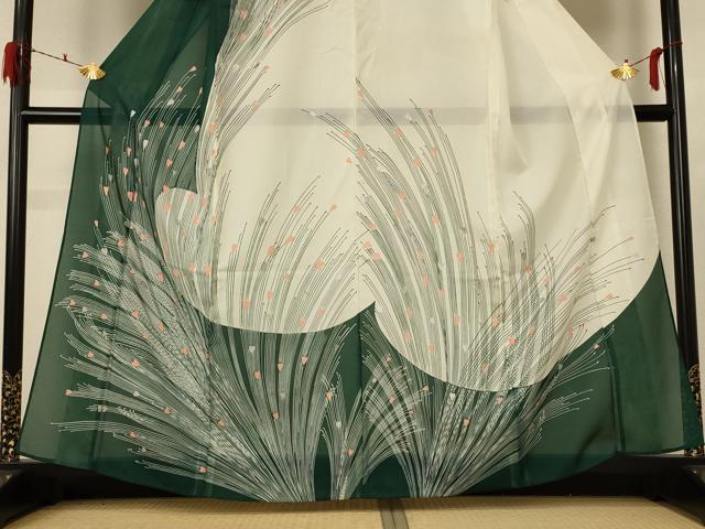 平和屋着物*夏物 訪問着 絽 枝葉文 洗える着物 AABE8966jd