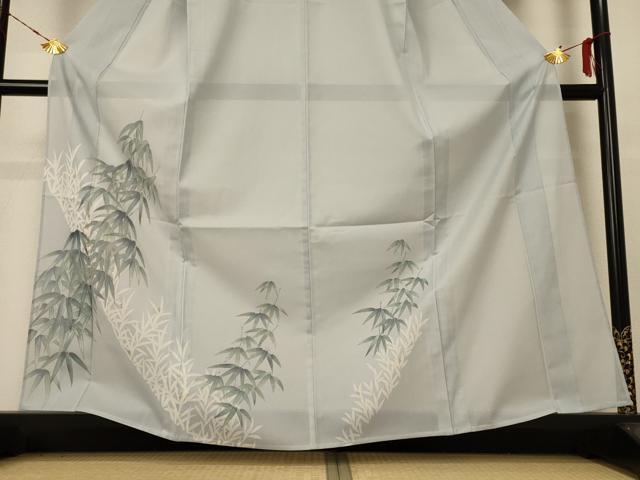 平和屋着物*夏物 訪問着 絽 笹紋紗 金彩 洗える着物 AABE8982jd