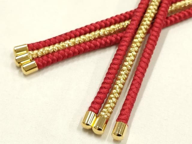 平和屋着物●和装小物 振袖用帯締め 装飾 ラインストーン 金糸 逸品 AABE9052ay
