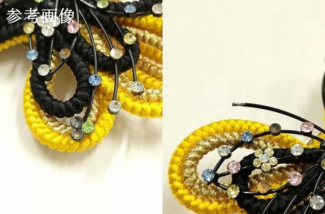 平和屋着物●和装小物 振袖用帯締め 装飾 ラインストーン 金糸 逸品 AABE9054ay