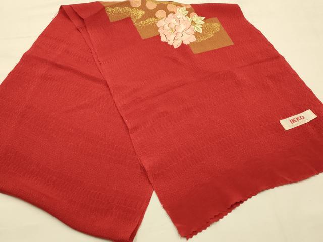 平和屋本店●IKKO 和装小物 帯締め・帯揚げセット 高麗組 綾出し 刺繍 花柄 金糸 金彩 逸品 AABE9097ay