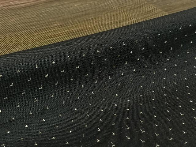 平和屋着物▽訪問着 単衣 紬地 横段文 正絹 逸品 AABE9333jh