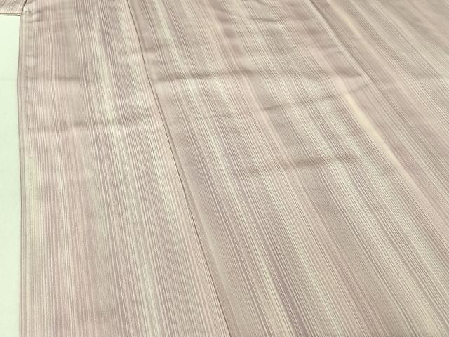 平和屋着物▽上質な小紋 単衣 縞 正絹 逸品 AABE9351jh