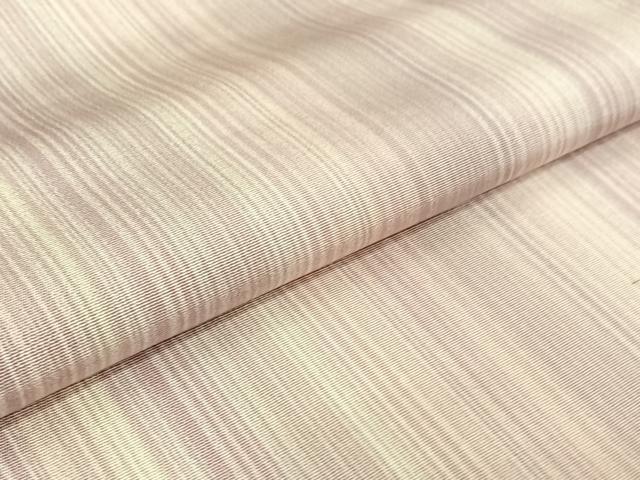 平和屋着物▽上質な小紋 単衣 縞 正絹 逸品 AABE9351jh