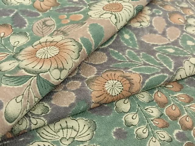 平和屋着物▽小紋 単衣 辻が花 洗える着物 AABE9360jh
