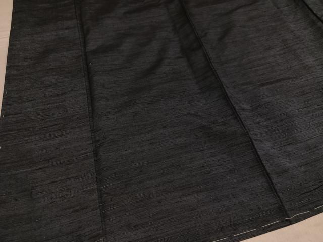 平和屋着物●男性 紬 アンサンブル 色無地 羊羹色 正絹 逸品 未使用 AABF0007ph