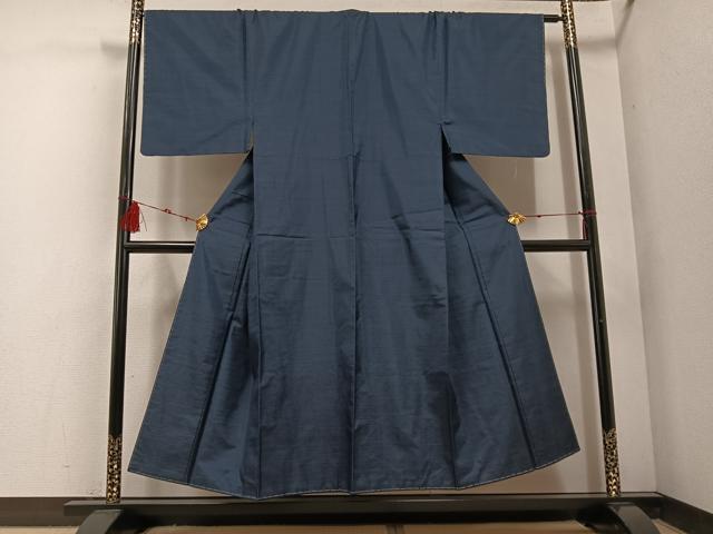 平和屋着物●男性 本場大島紬 アンサンブル 格子 証紙付き 正絹 逸品 未使用 AABF0010ph