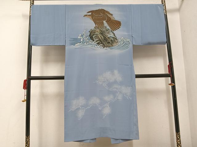 平和屋着物●男性 本場縞大島紬 アンサンブル 長襦袢(無双仕立て)セット 永長織物謹製 証紙付き 正絹 逸品 AABF0012ph