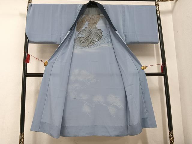 平和屋着物●男性 本場縞大島紬 アンサンブル 長襦袢(無双仕立て)セット 永長織物謹製 証紙付き 正絹 逸品 AABF0012ph