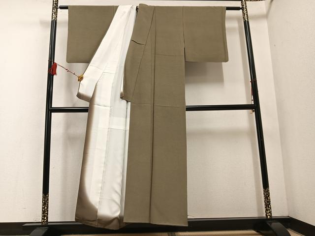 平和屋着物●小紋師 宍戸陵 江戸小紋 角通し 正絹 逸品 AABF0013ph