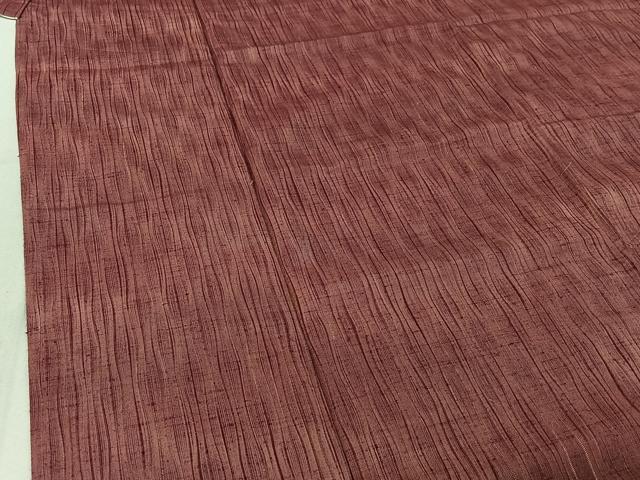 平和屋着物▽上質な紬 単衣 立涌文 正絹 逸品 AABF0099jh