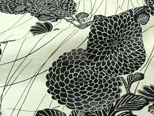 平和屋着物▽上質な小紋 単衣 草花文 正絹 逸品 AABF0111jh