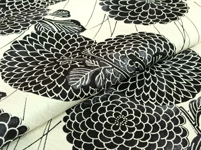 平和屋着物▽上質な小紋 単衣 草花文 正絹 逸品 AABF0111jh