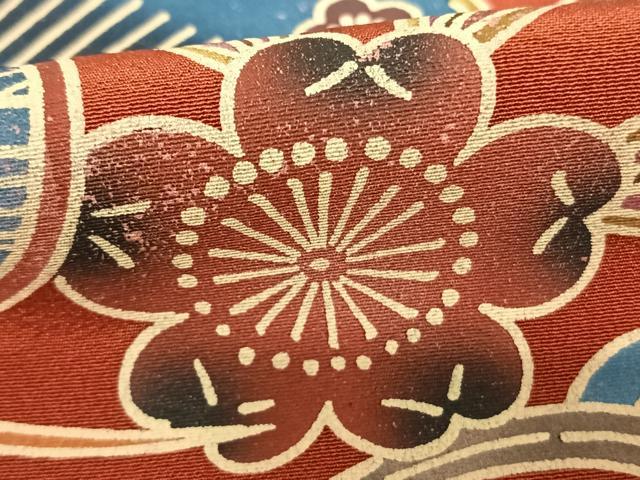 平和屋着物●豪華振袖 紅型 松竹梅 暈し染め 正絹 逸品 AABF0228fy