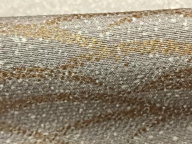 平和屋着物●訪問着 芝文 暈し染め 黒地 金彩 正絹 逸品 未使用 AABF0242fy